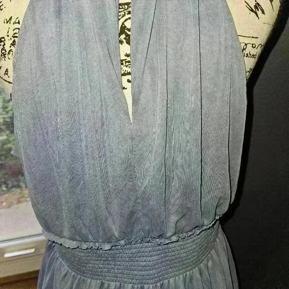 Express Brand Womans Blue Halter Top Size L - Picture 4 of 10